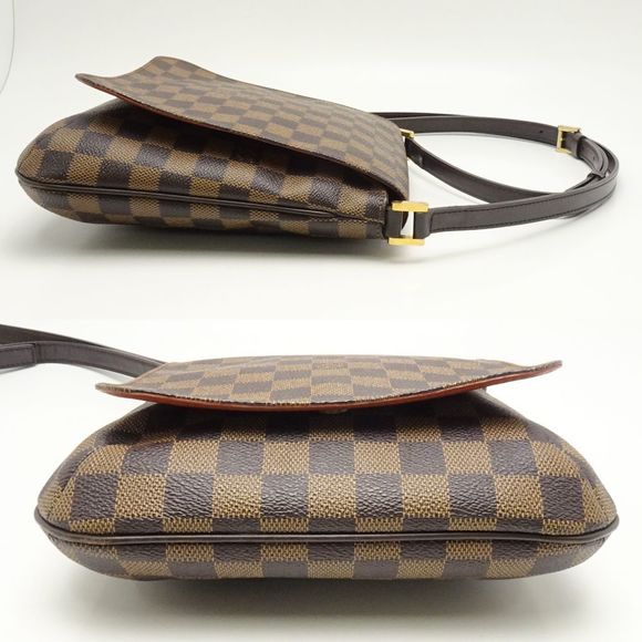 Louis Vuitton Damier Musette Salsa Ebene Diagonal Shoulder Brown - Picture 3 of 8